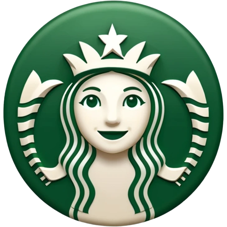 SMİLAR STARBUCKS LOGO emoji