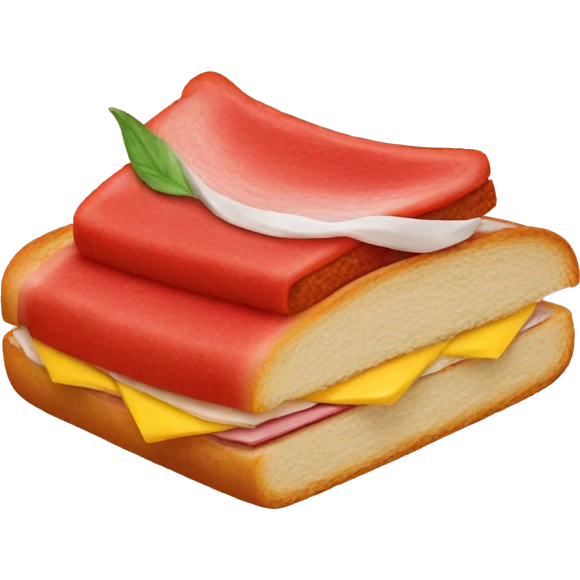 red sandwich emoji