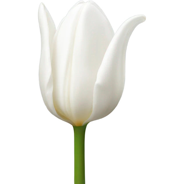 white tulip emoji