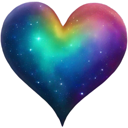 Rainbow galaxy heart  emoji