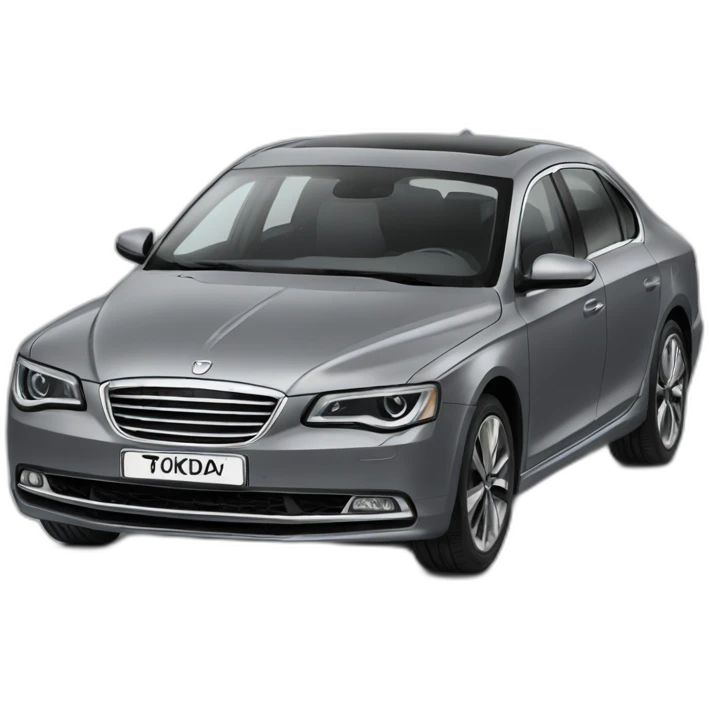Śkoda Superb car grey emoji