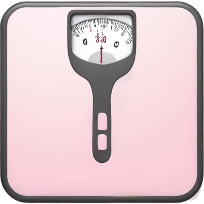 Light Pink body weight scale  emoji