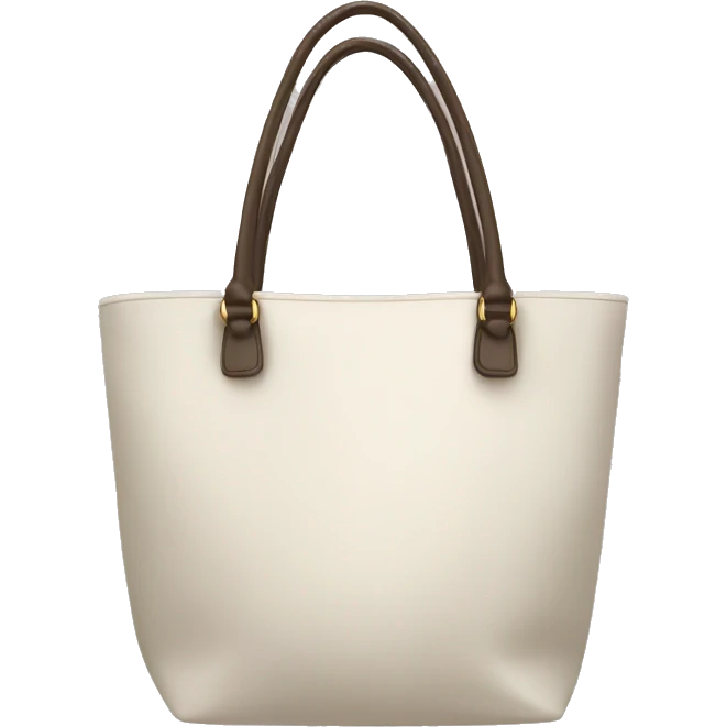 Crème white Tote bag emoji