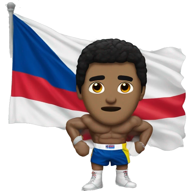 Rocky Balboa with a colombian flag emoji
