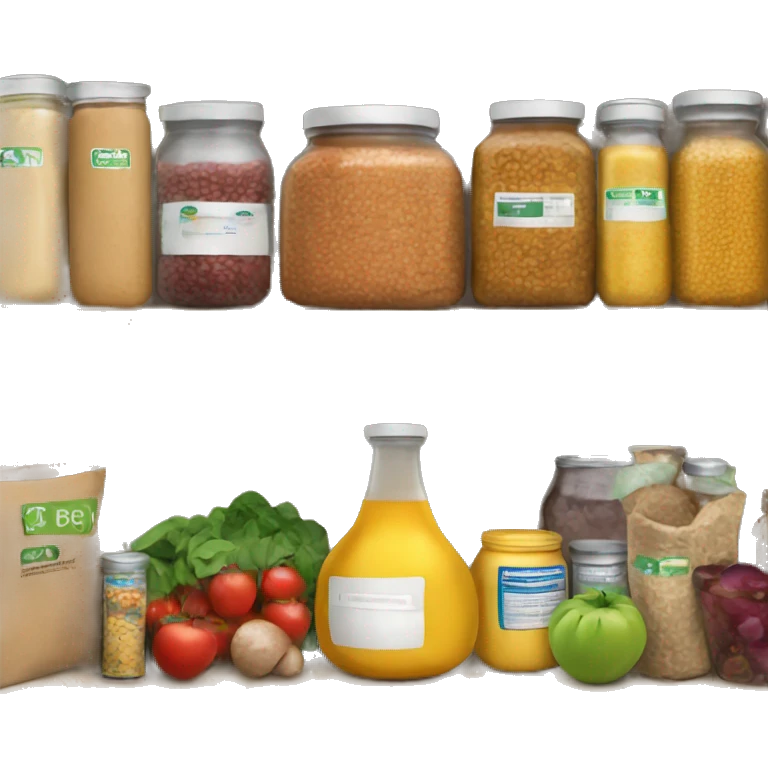 food pantry with organic food  emoji