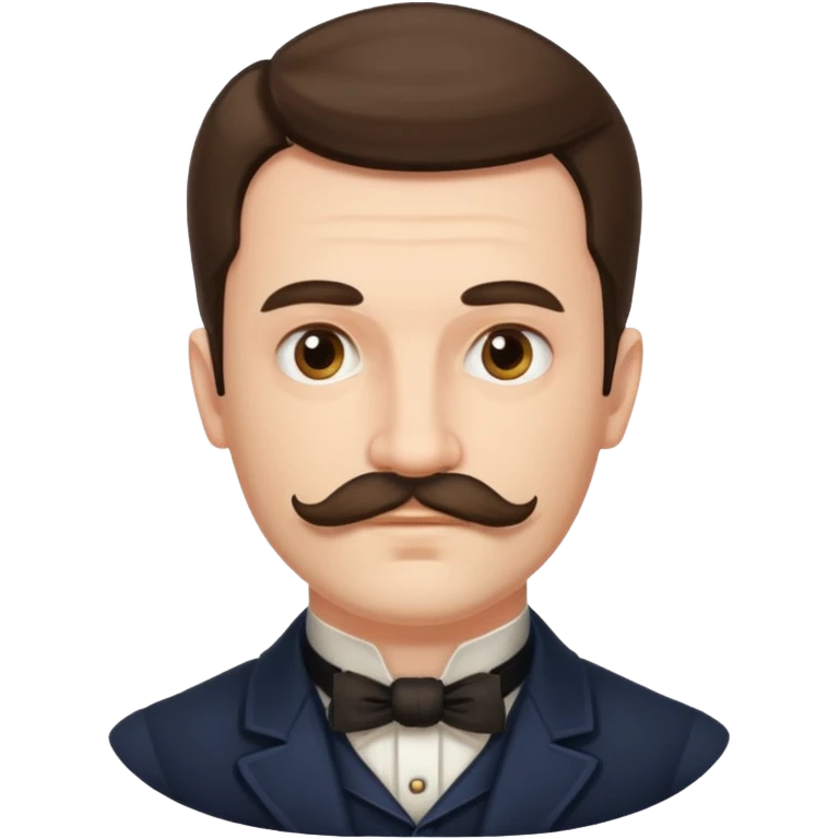 Man victorian style head emoji