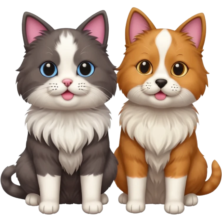 Cat and Dog emoji