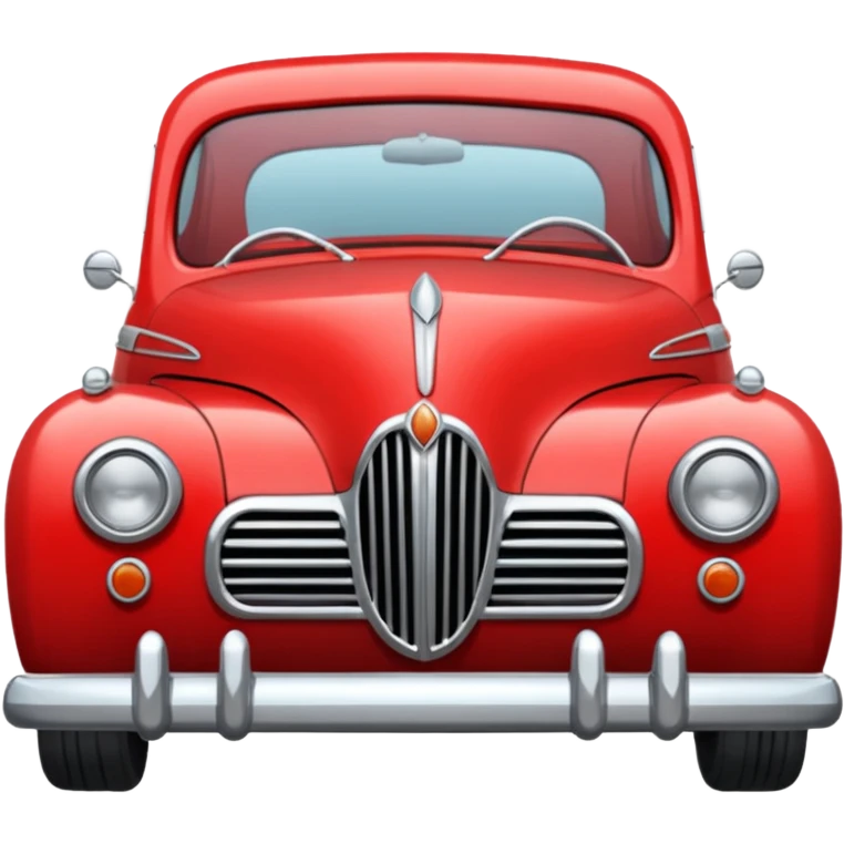 red old Indian car emoji