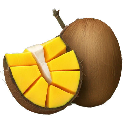 coconut and mango  emoji