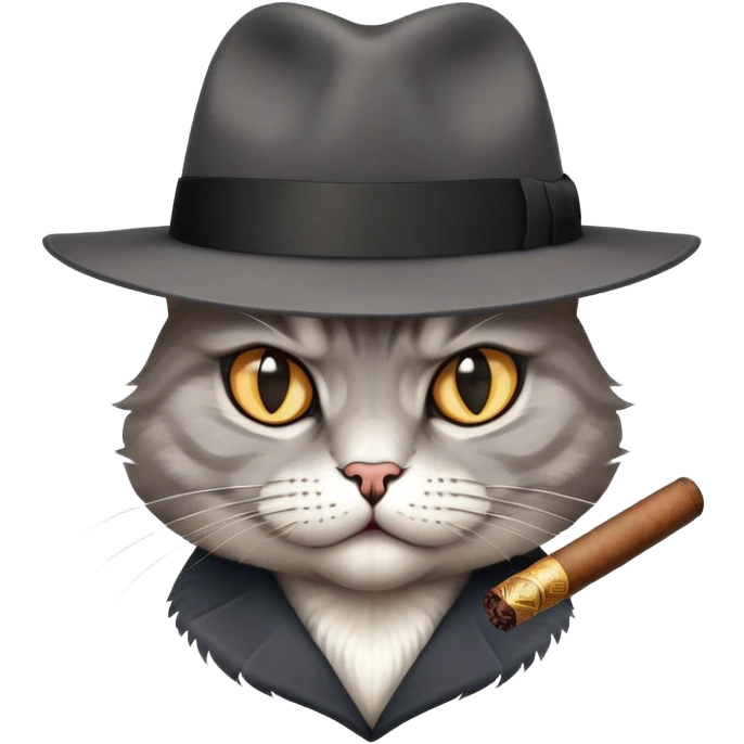 Gangster cat emoji