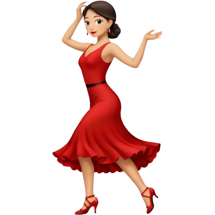 tango dancing woman emoji profile photo emoji
