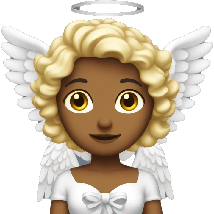 angel with bow emoji