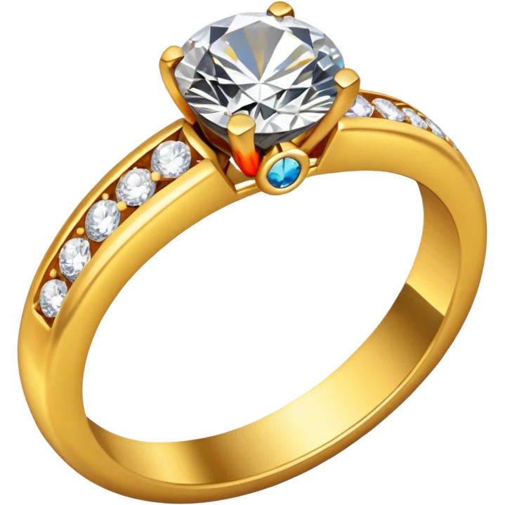 wedding ring with jewel emoji