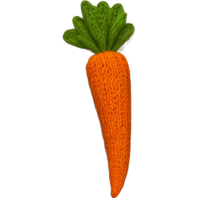 knitted carrot emoji