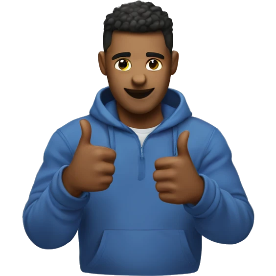 This emoji 😐 with two thumbs up emoji