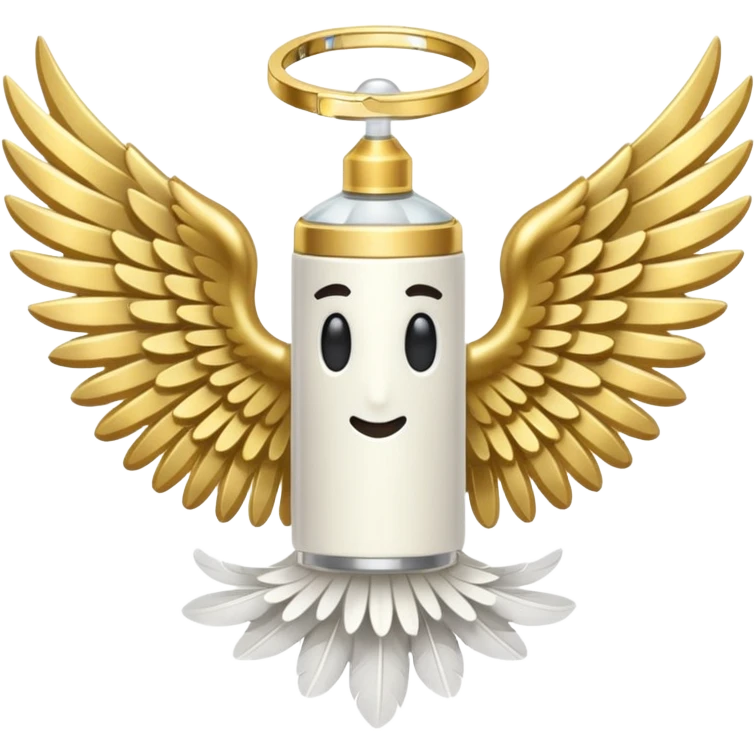 vape with wings and halo emoji