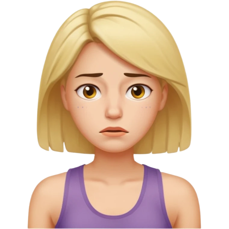 mulher com muito calor emoji