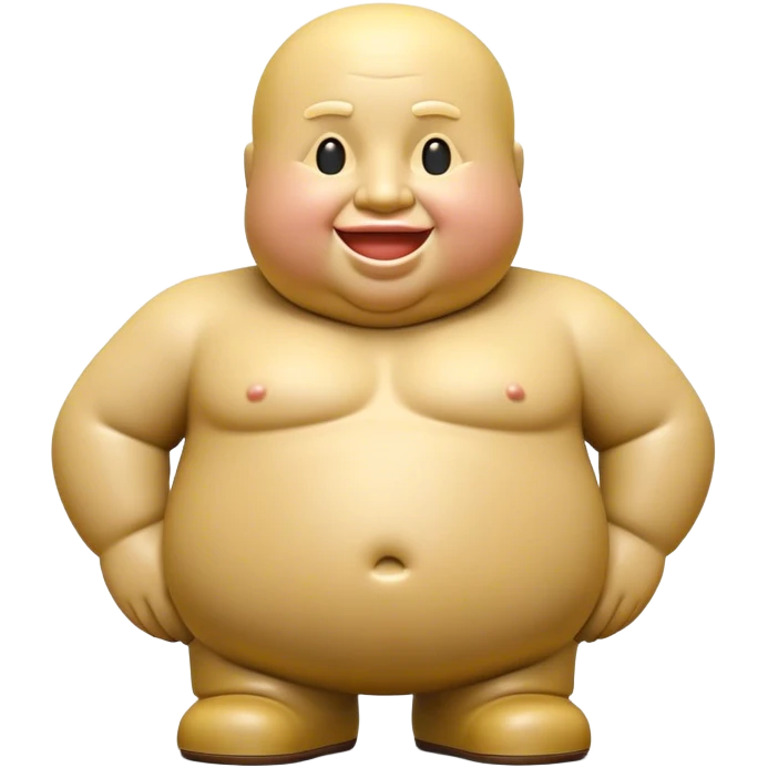 Cinematic Realistic Botero Sculpture Pop Culture Emoji, featuring an exaggerated, whimsical portrayal inspired by the famed sculptor rendered with dynamic textures and vibrant, artistic lighting. emoji