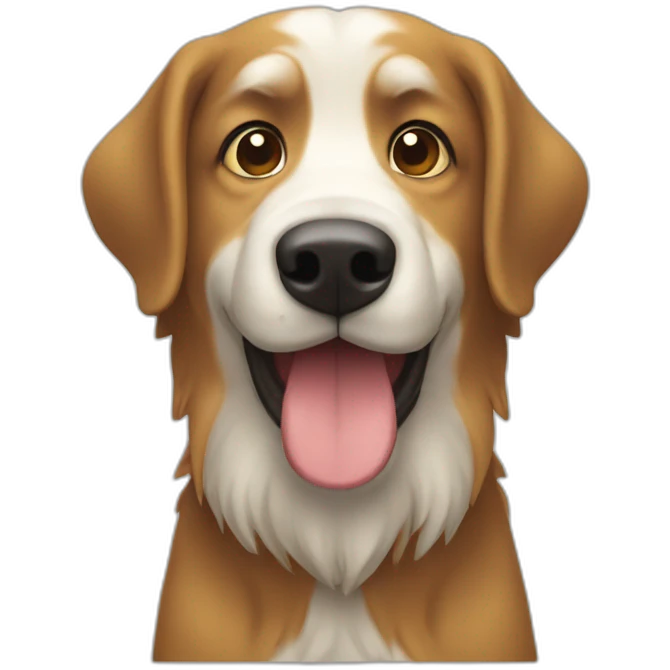 Chien buvant une bière emoji