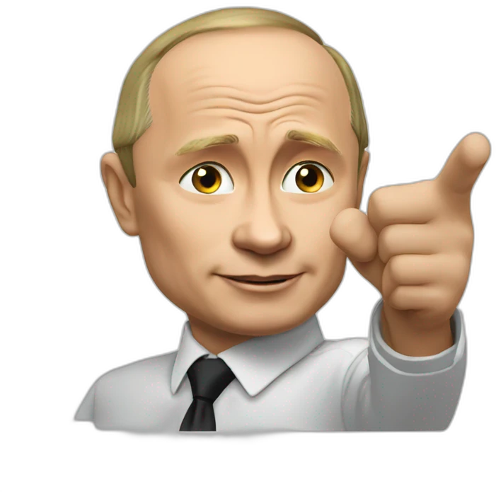 Vladimir putin pointing emoji
