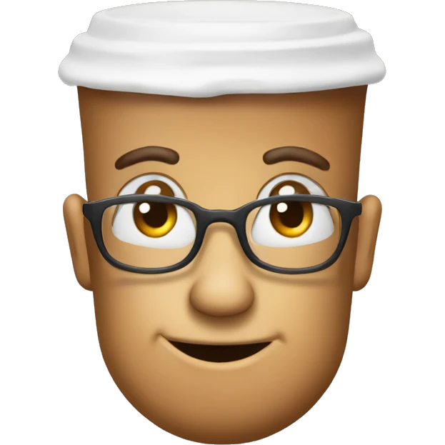 Eu loira a beber cappuccino  emoji