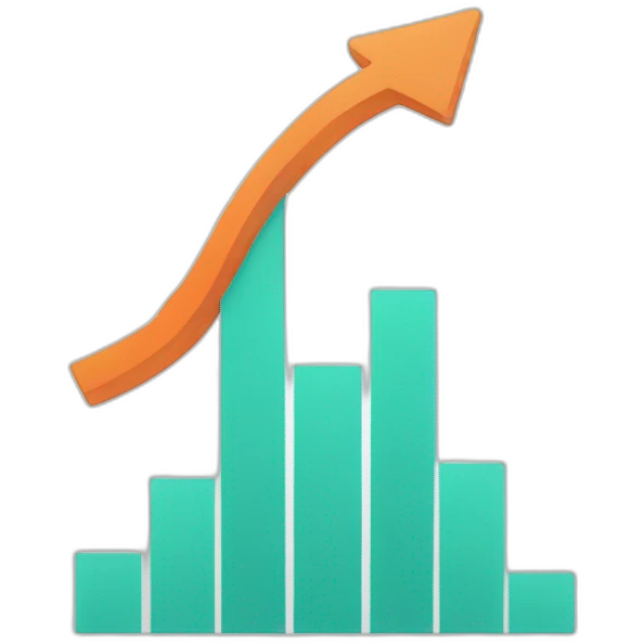 graph with up arrow emoji