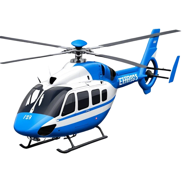 Eurocopter EC135 - Airbus Helicopters (Model Year: 2020) (Iconic colour: Blue and white) emoji
