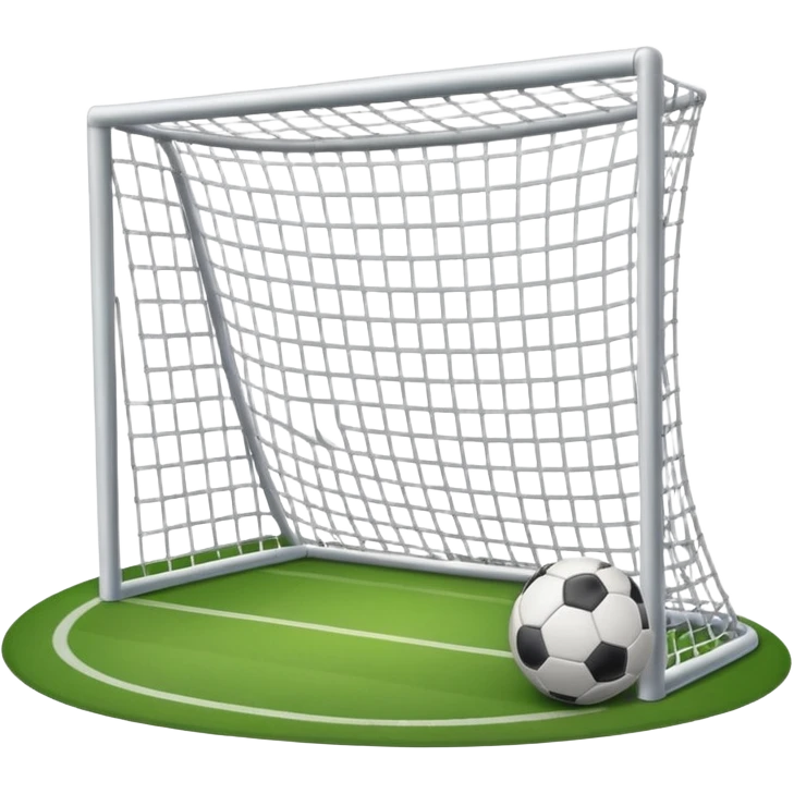 football goal straight on emoji