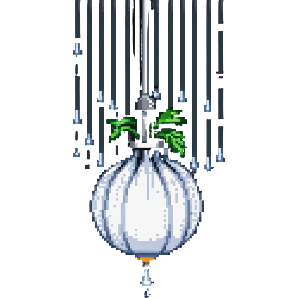 onion under showerhead, water droplets emoji