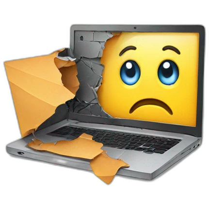 broken laptop emoji