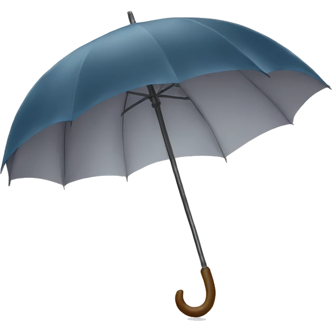 Umbrella happy website user emoji
