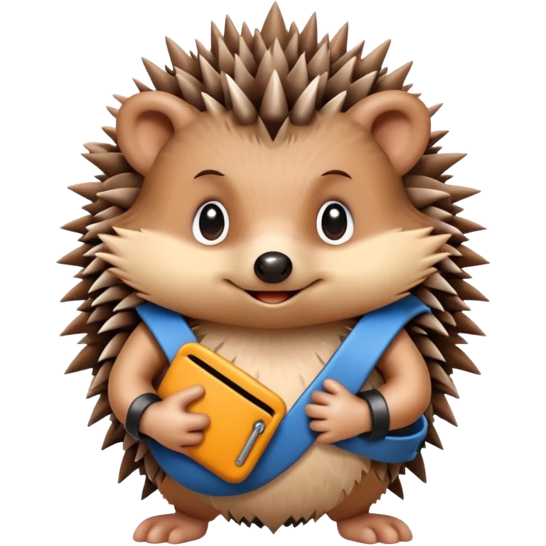Hedgehog w arm sling emoji