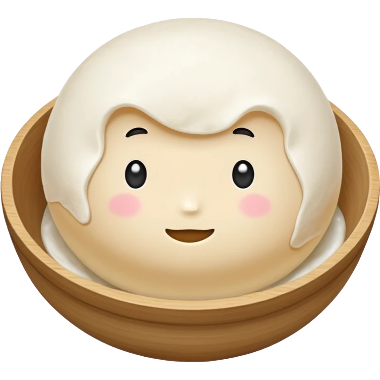 glutinous rice flour dough with no background emoji