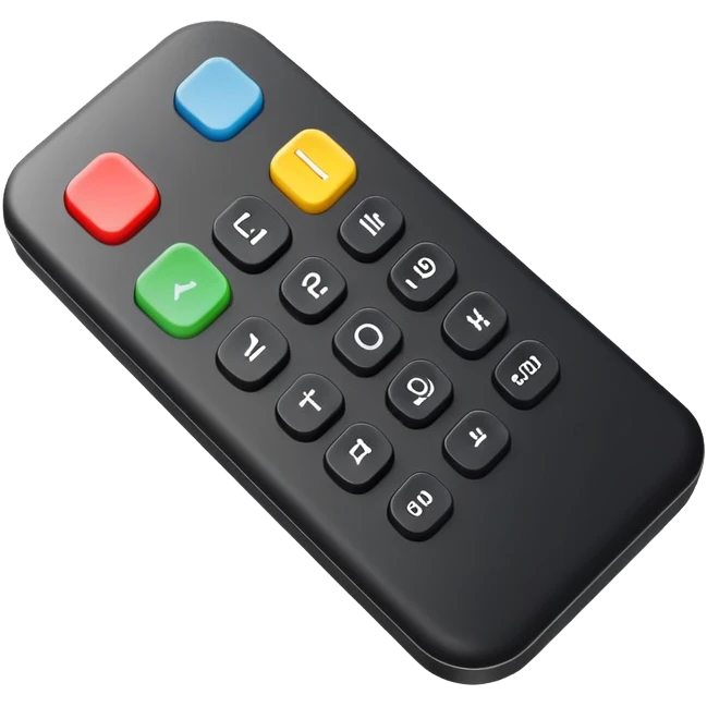 tv remote control emoji