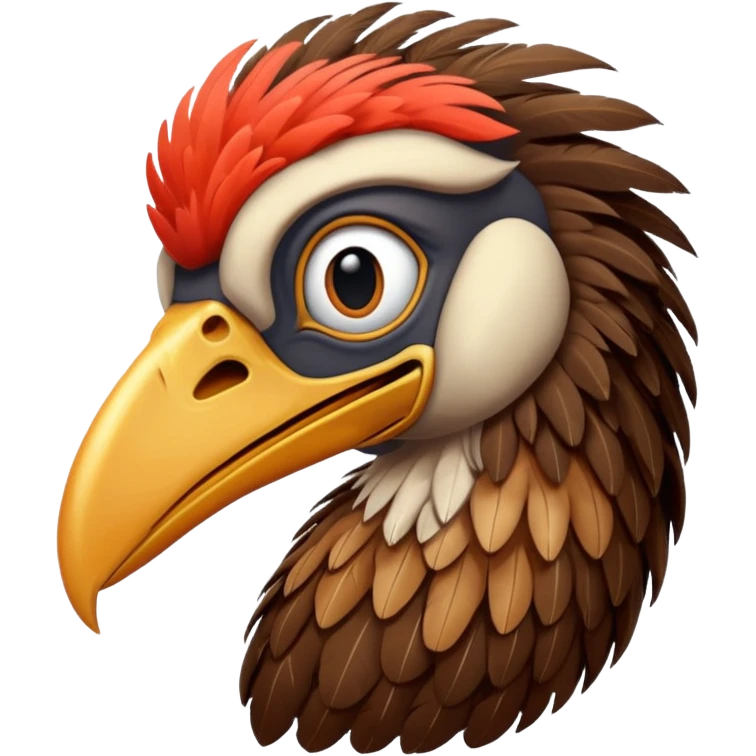 terror bird with long scary beak emoji