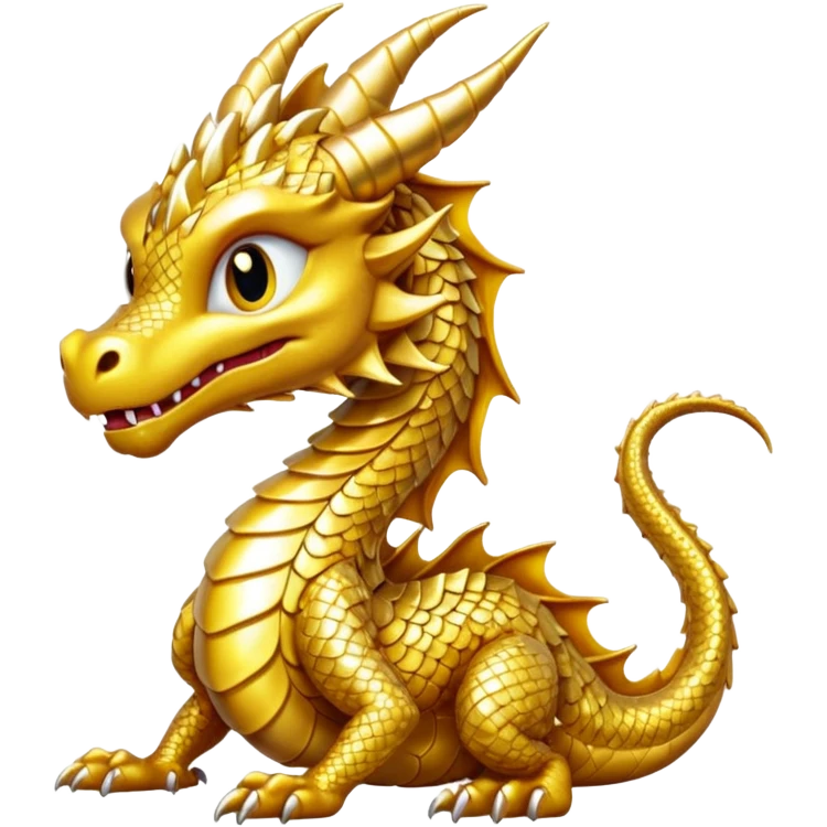 small gold dragon emoji