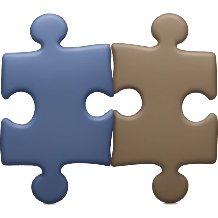 two jigsaw pieces fitting together  emoji
