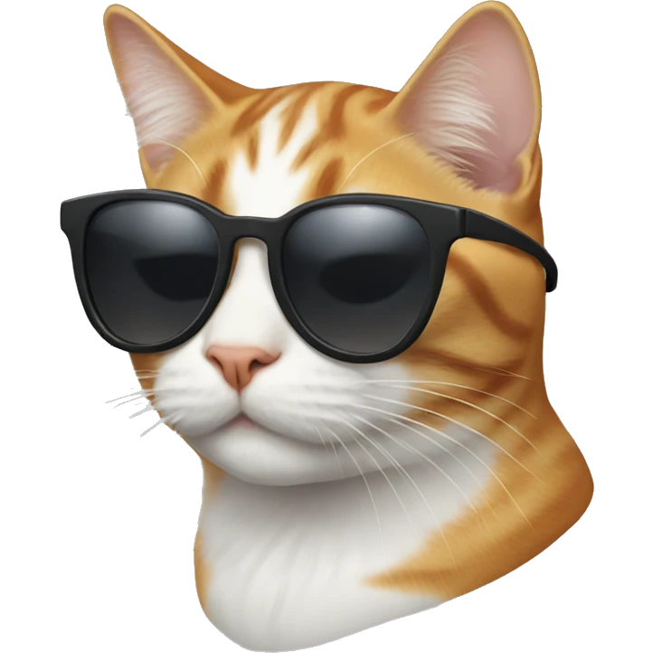 Cat with sunglasses for  emoji