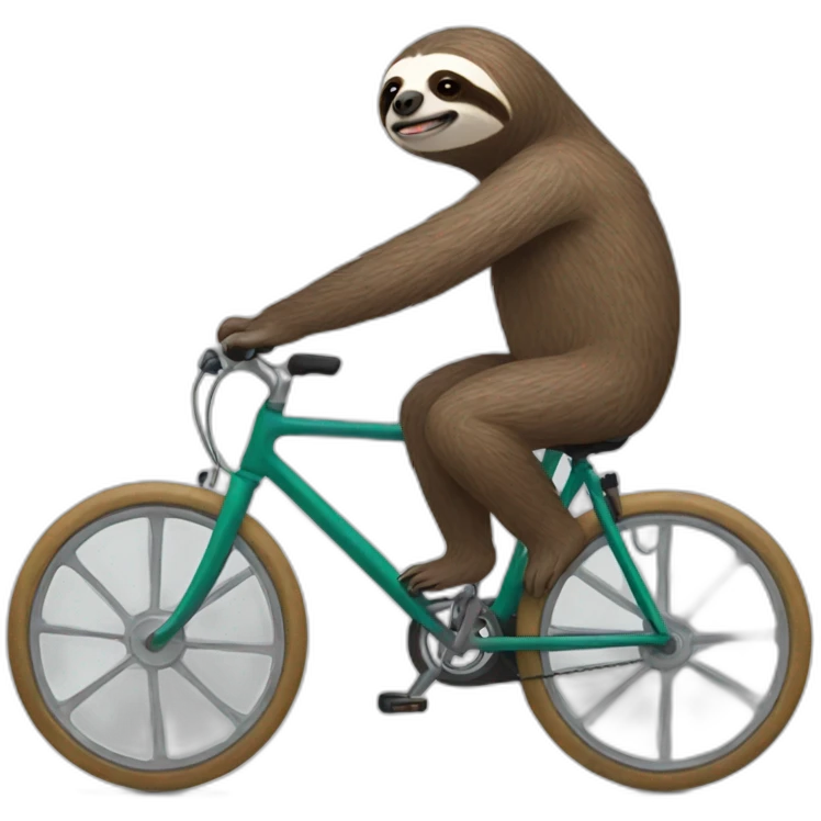 cycling-sloth emoji