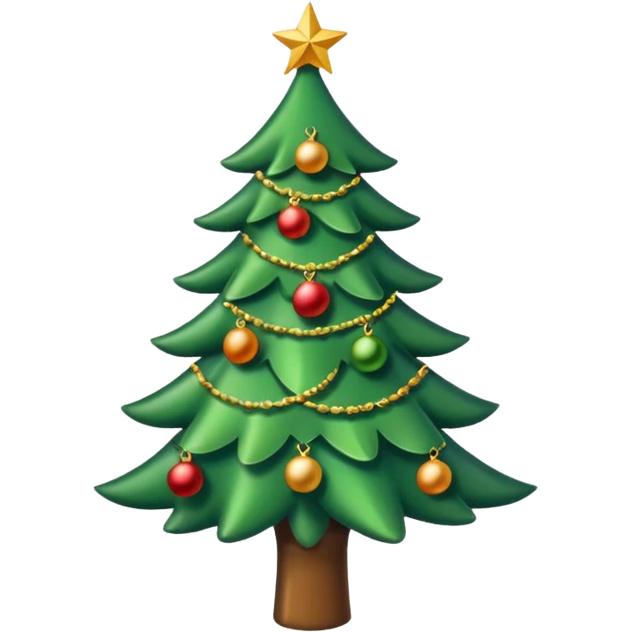green Christmas tree emoji
