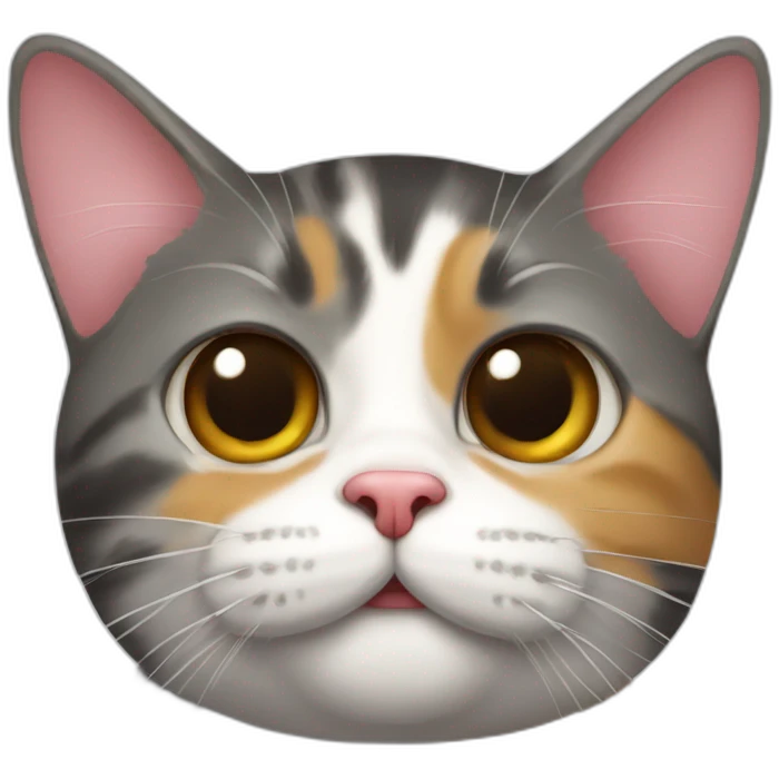 Tricolor-cat--blowing-a-kiss emoji