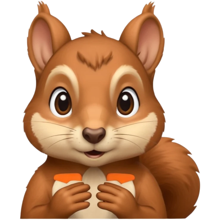 a squirrel with a very expressive, thoughtful face, wide eyes and dramatic hand gesture emoji