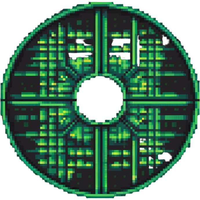 pixel art circular graph emoji
