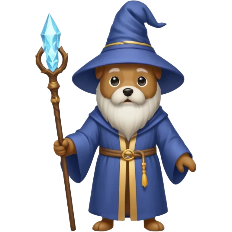 Dog wizard emoji