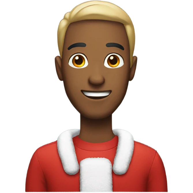 Guy wearing Santa Claus outfit emoji