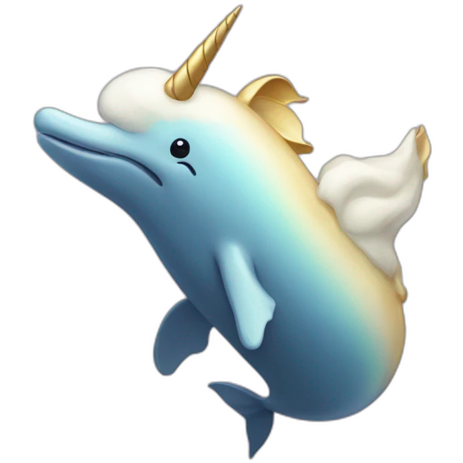 Whale unicorn emoji