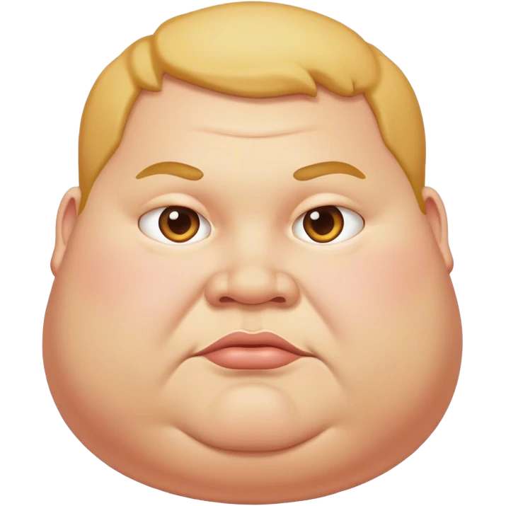 Fat person emoji