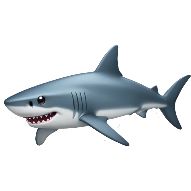 Shark with feet emoji