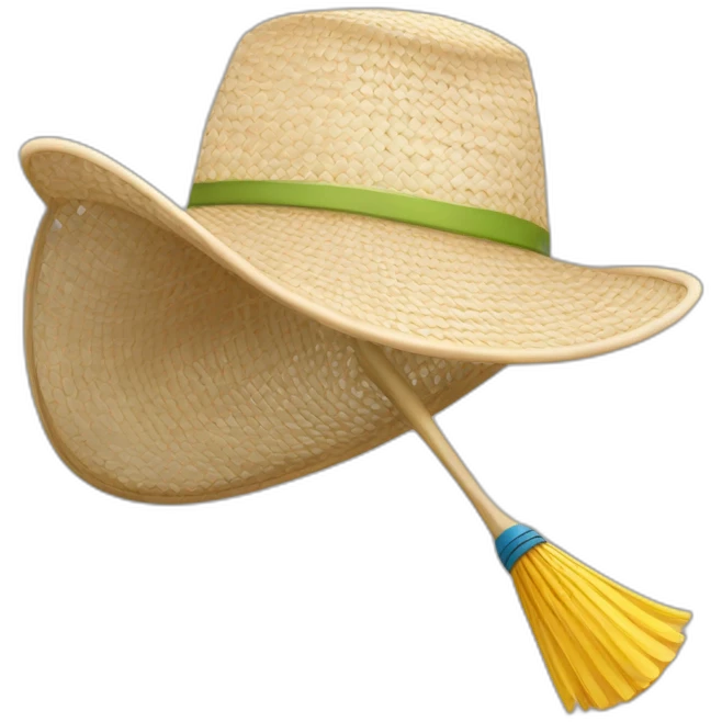 Chapeau volant de badminton emoji