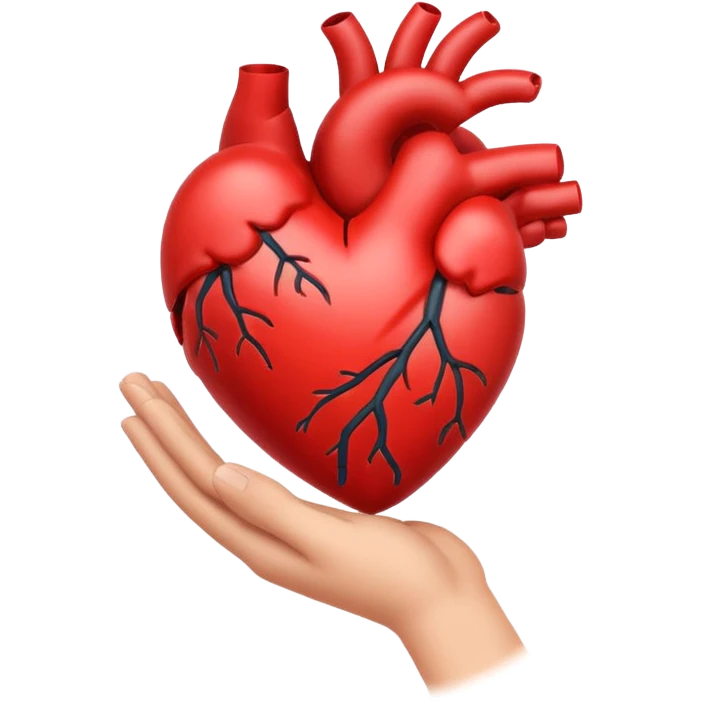 Hand making heart emoji